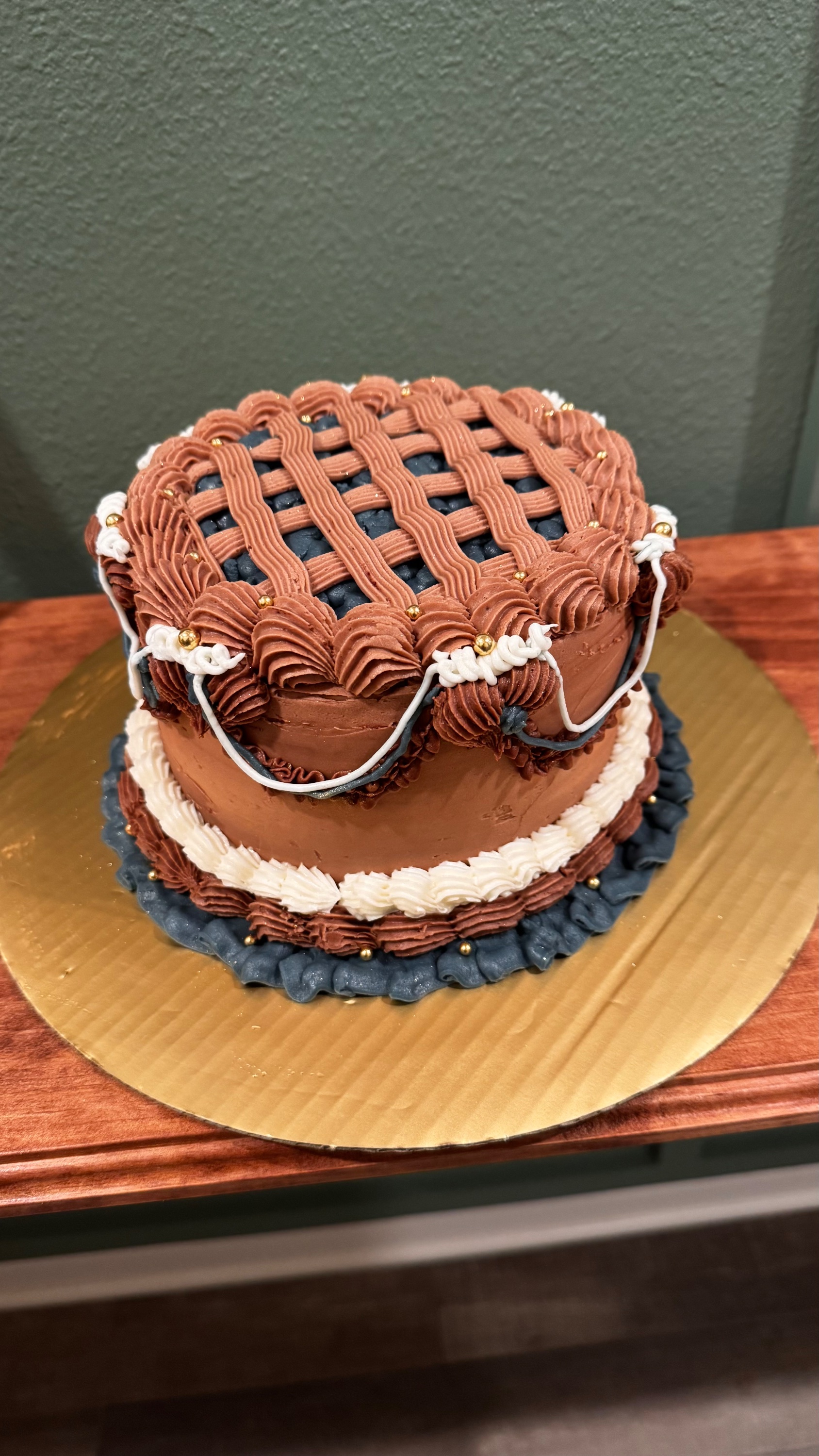 Custom cake by Happily Baked